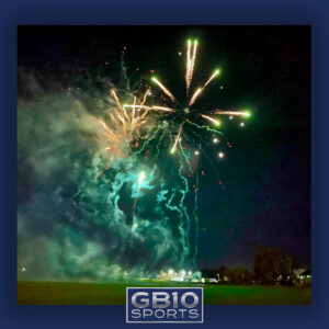 Fireworks light up the night sky during GB10’s first community display, held to raise funds for Wyborne Primary School